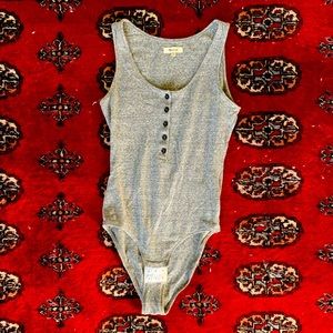 Madewell Gray Tank Bodysuit